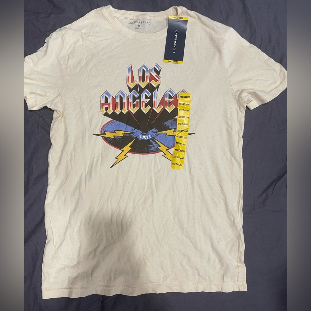 Lucky Brand Cream Graphic Tee